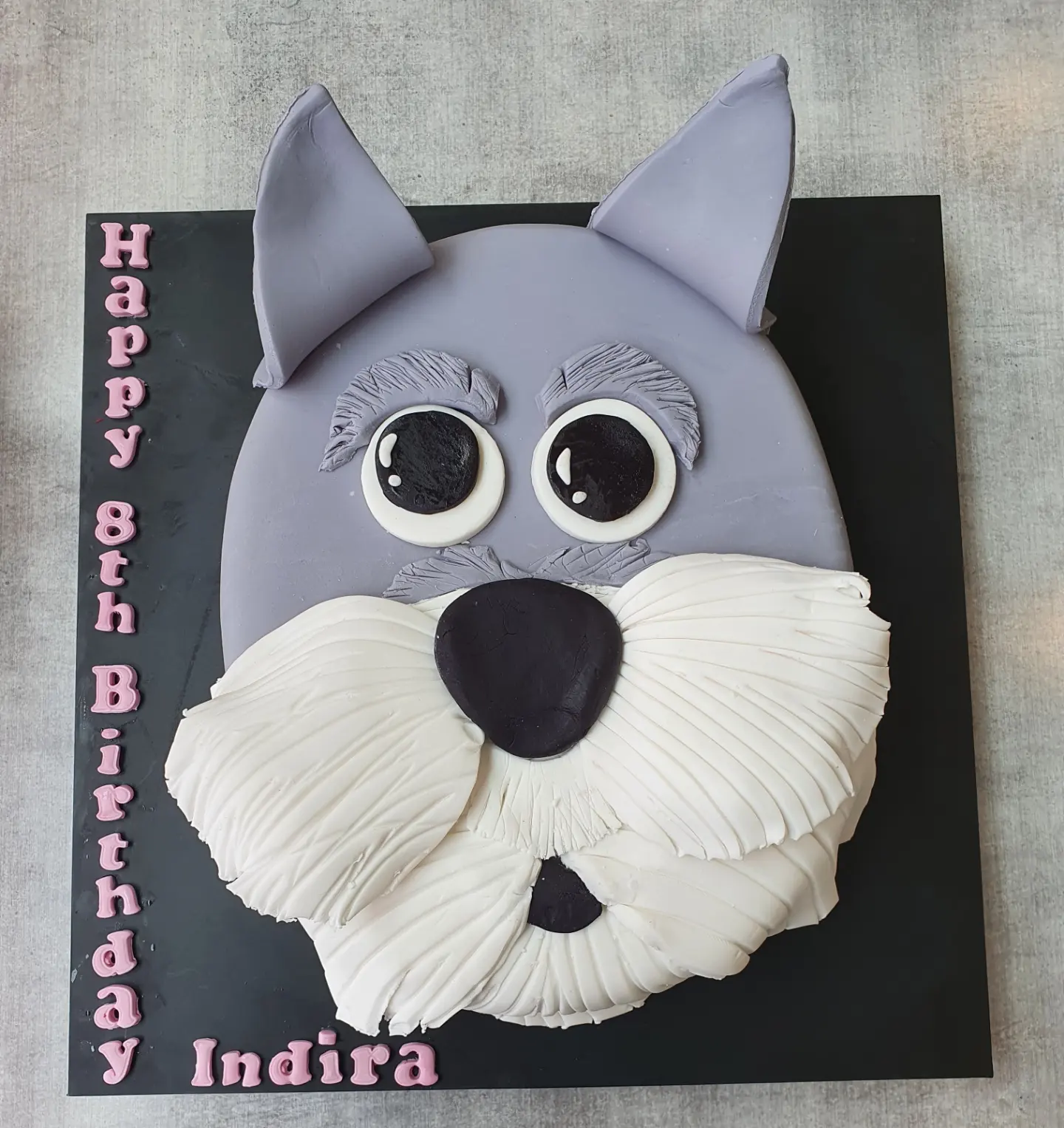 Dog Face Cake